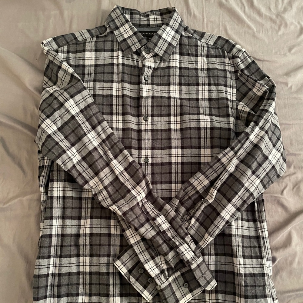Banana Republic Heavy Weight plaid button down